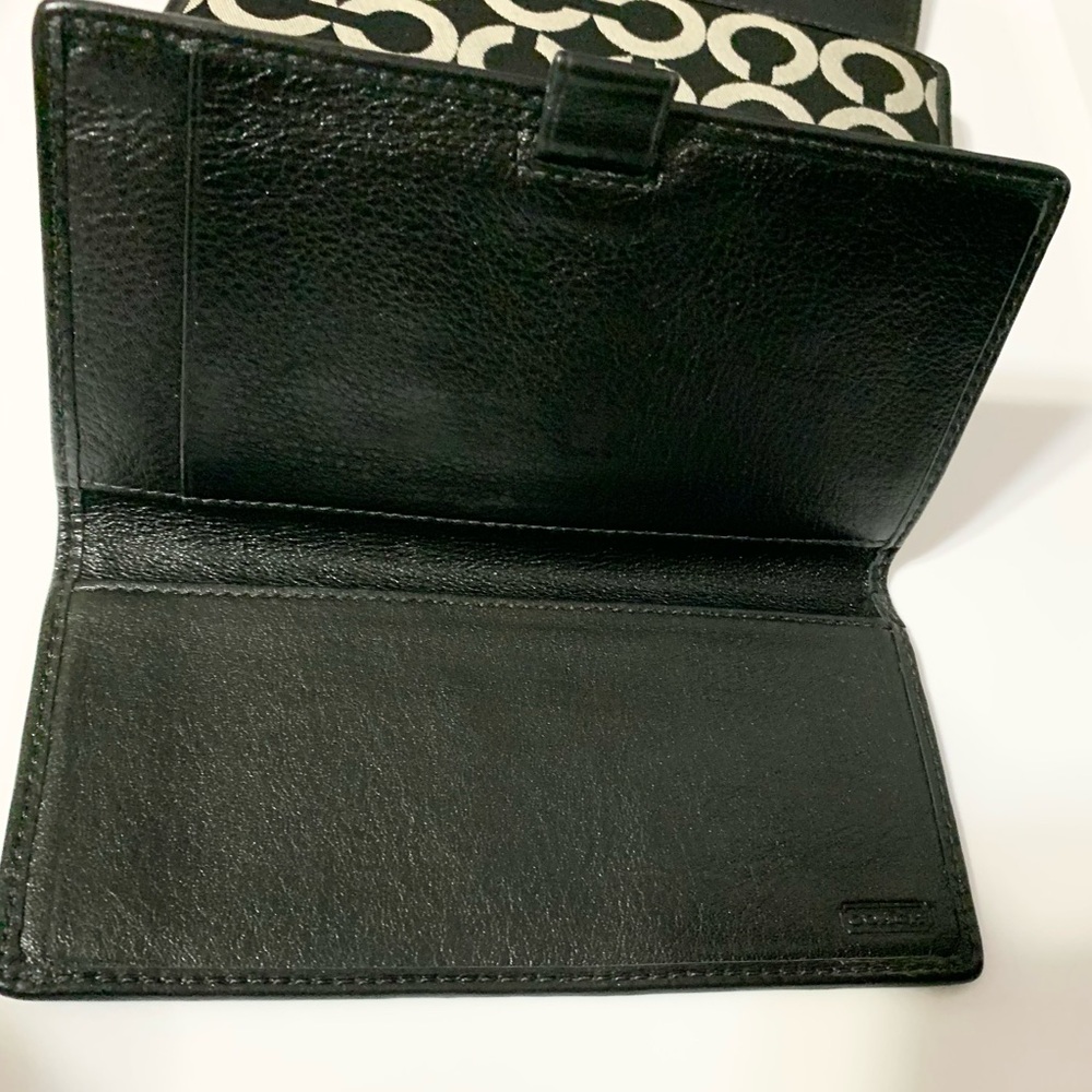 Coach Kristin Op Art Signature Check Book Flap Wallet & Checkbook - Picture 6 of 16